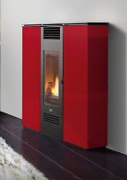 Stufa a pellet salvaspazio Eva calor modello Nadia Kw 11 